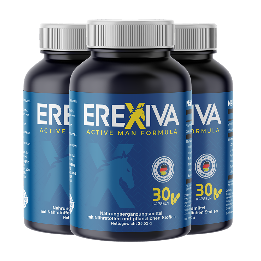 Erexiva Kapseln – rezeptfreie Unterstützung für Potenz und Lust